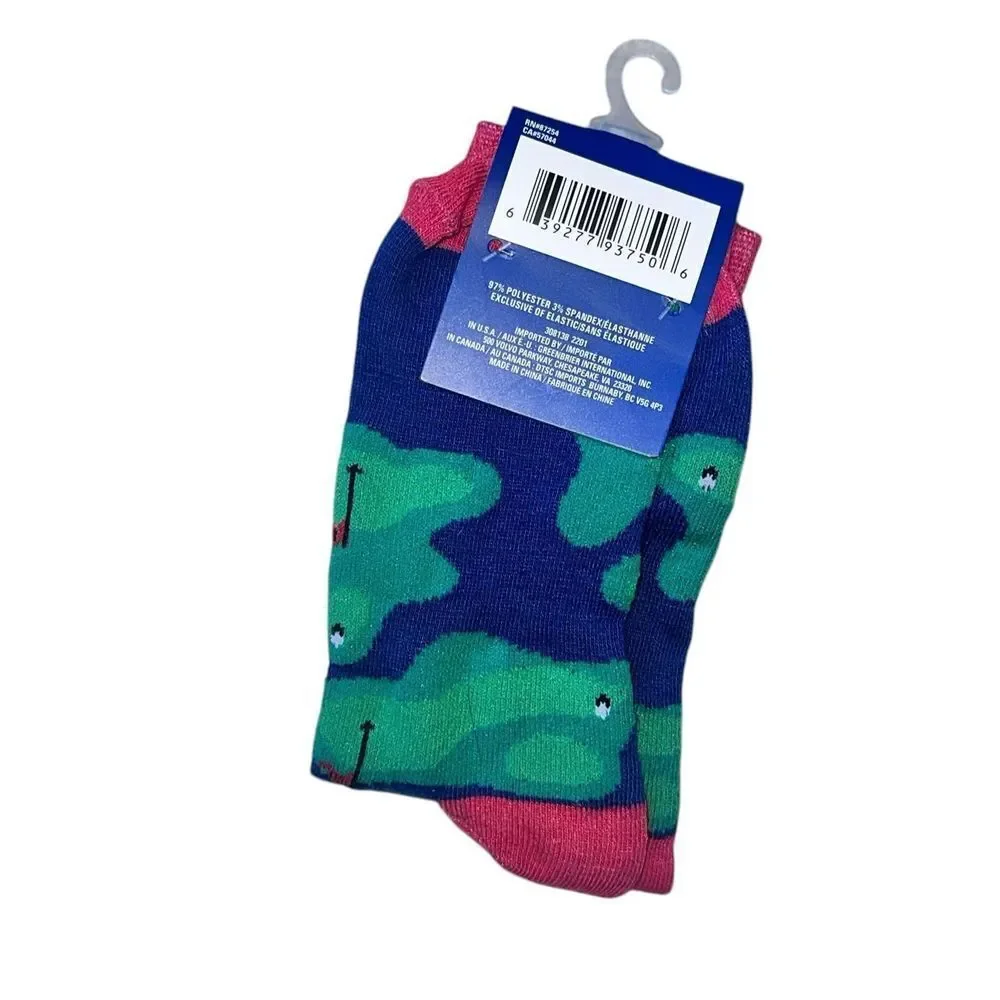 NEW‎ WITH TAGS Men's Novelty Golf Socks - size 6-12 Juncture Brand New Blue New